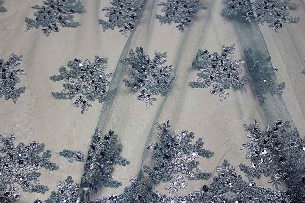 ALLEY Mesh Sequin Fabric, 54 Inch. in Width - Fabrics Star
