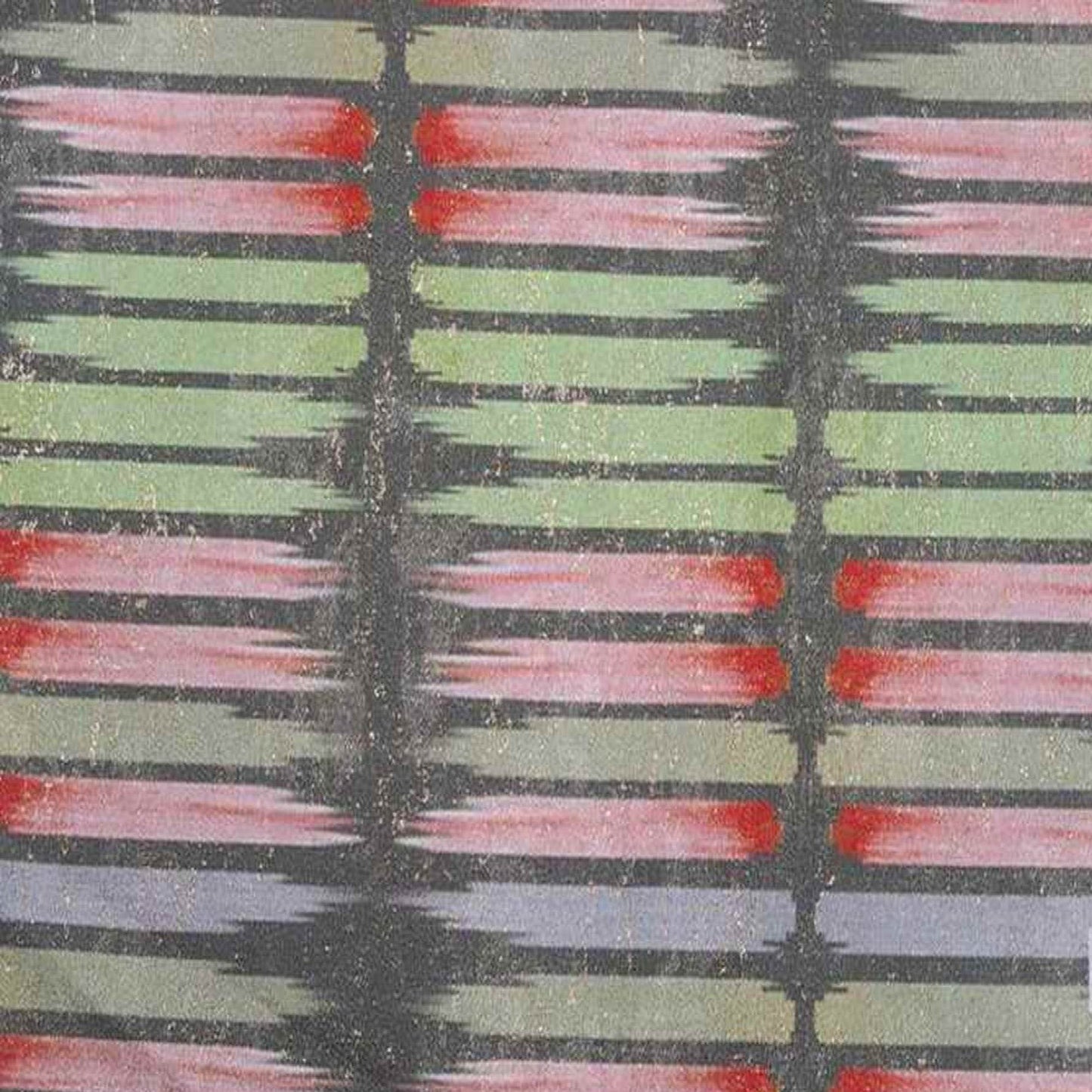 AURURA Rectangular Blocks Digital Print Metallic Fabric - Cotton Hand - 58 Inch. in Width, | Home Decor - Fabrics Star