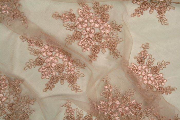 BELLAIRE Embroidered Fabric, 50 Inch. in Width - Fabrics Star