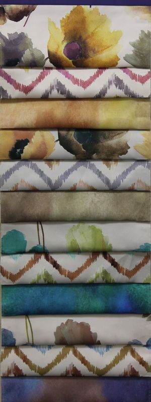 Turquoise - Zigzag Digital Print Satin Fabric - Cotton Hand - 58 Inch. in Width Fabric - Fabrics Star
