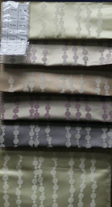 gray PEARLES Fabric - Fabrics Star