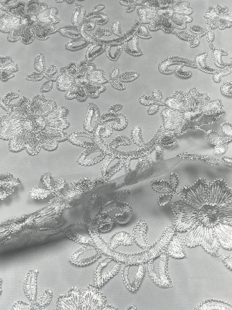white DE JENEIRO Lace Fabric - Fabrics Star