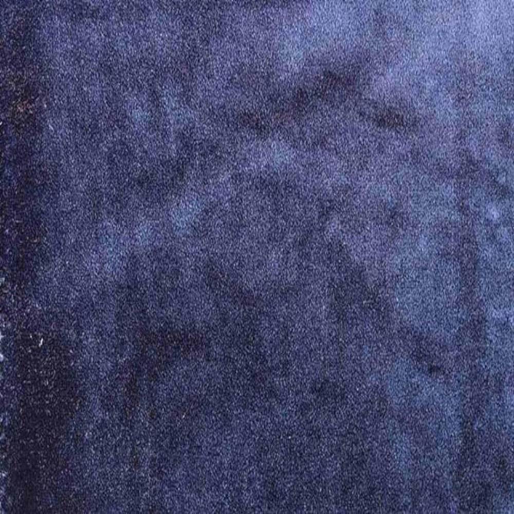 Dark Blue Shiny Velvet Fabric - Fabrics Star