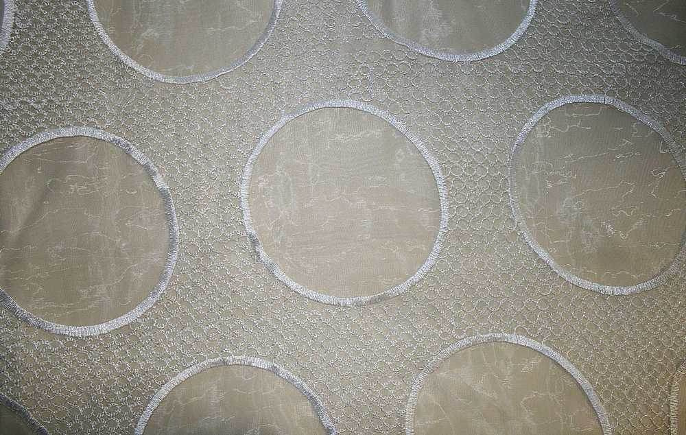 ivory GLACIER Embroidered Fabric - Fabrics Star