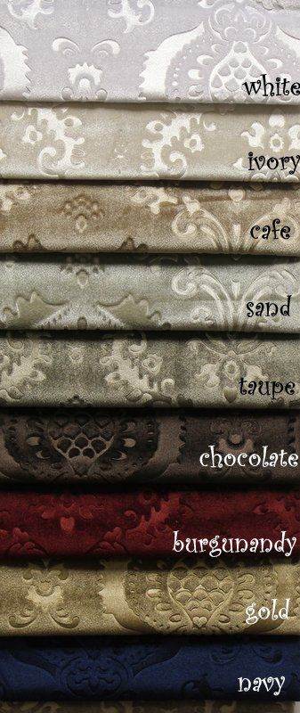 Chocolate Brocade Damask Velvet Fabric - Fabrics Star