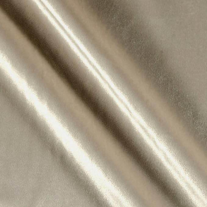 Ivory Shiny Velvet Fabric - Fabrics Star