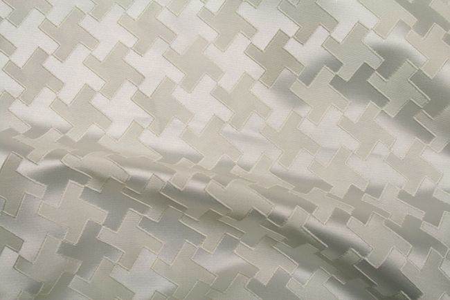 white-1 RATTLE Jacquard Fabric - Fabrics Star