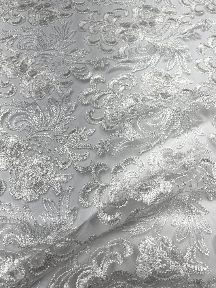 ivory REO Lace Fabric - Fabrics Star