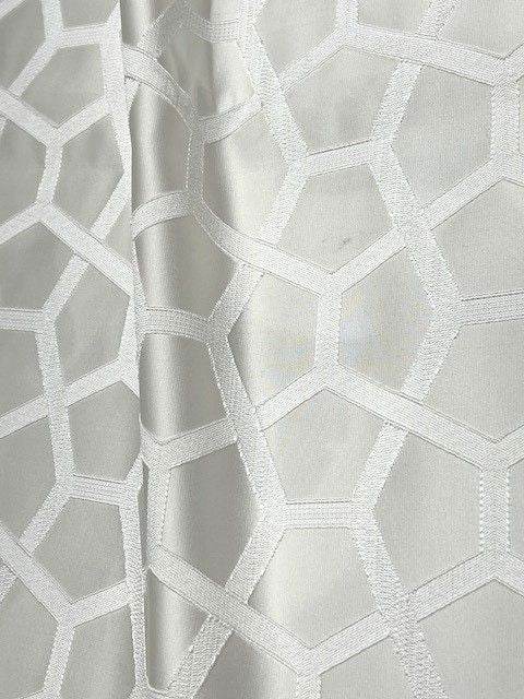 white SAPPHIRE Jacquard Fabric - Fabrics Star