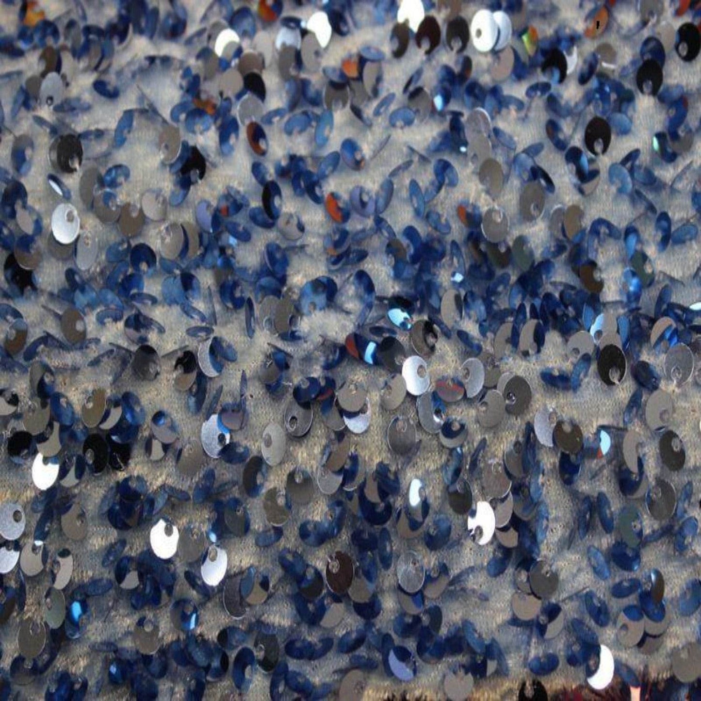 Blue Stretch Velvet Sequin Fabric - Fabrics Star