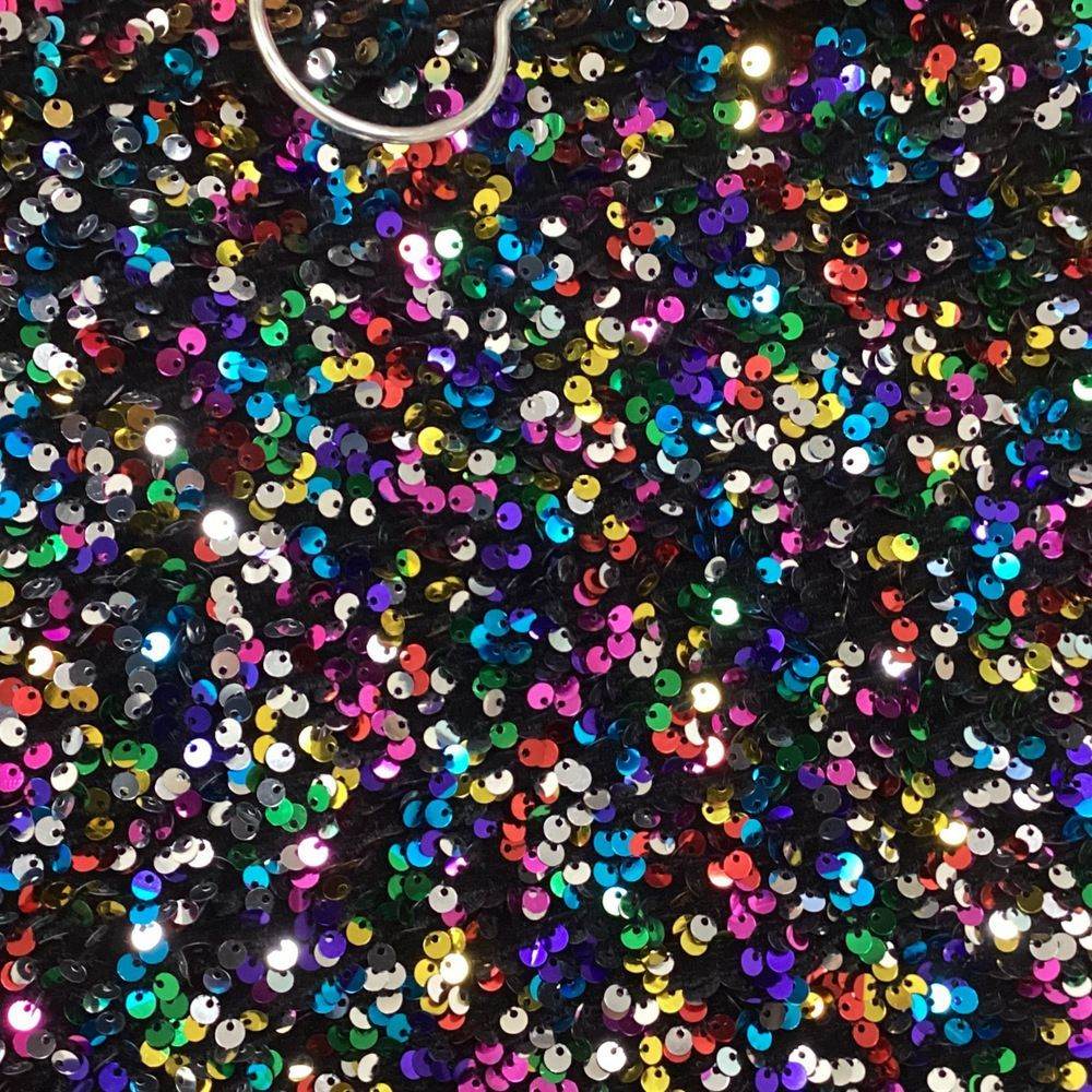 Multi Royal Stretch Velvet Sequin Fabric - Fabrics Star