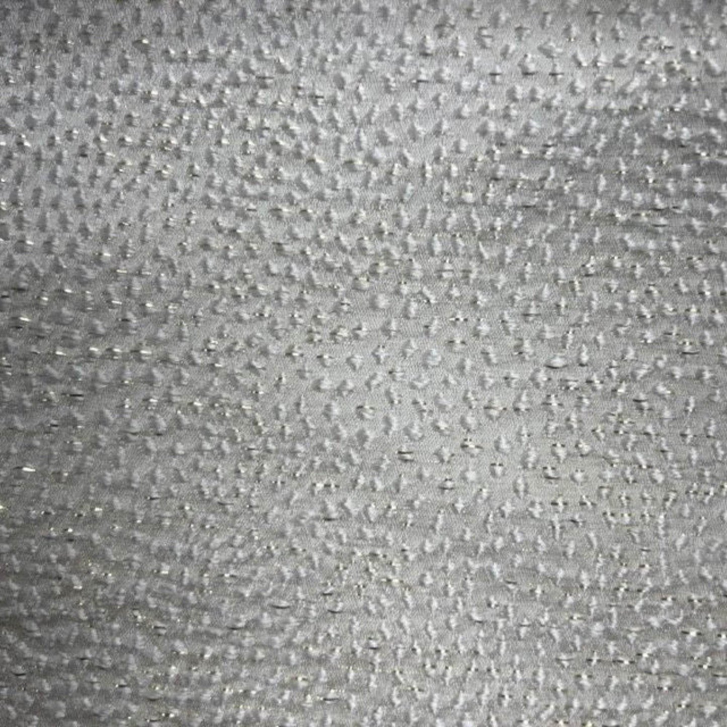 Ivory Sparkle Metallic Jacquard Fabric - Fabrics Star