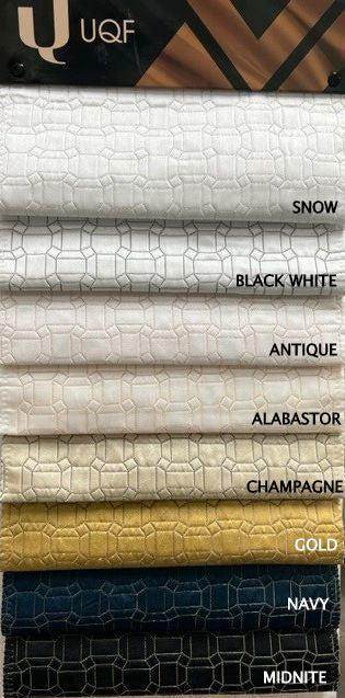 Alabaster Square Jacquard Fabric - Fabrics Star