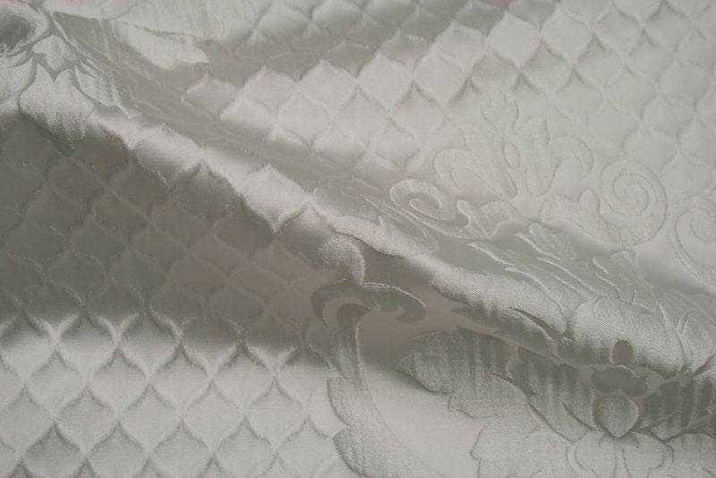 white-1 TIMES Jacquard Fabric - Fabrics Star