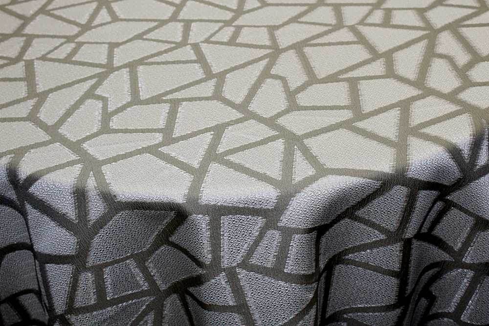 Sage Triangle Metallic Jacquard Fabric - Fabrics Star