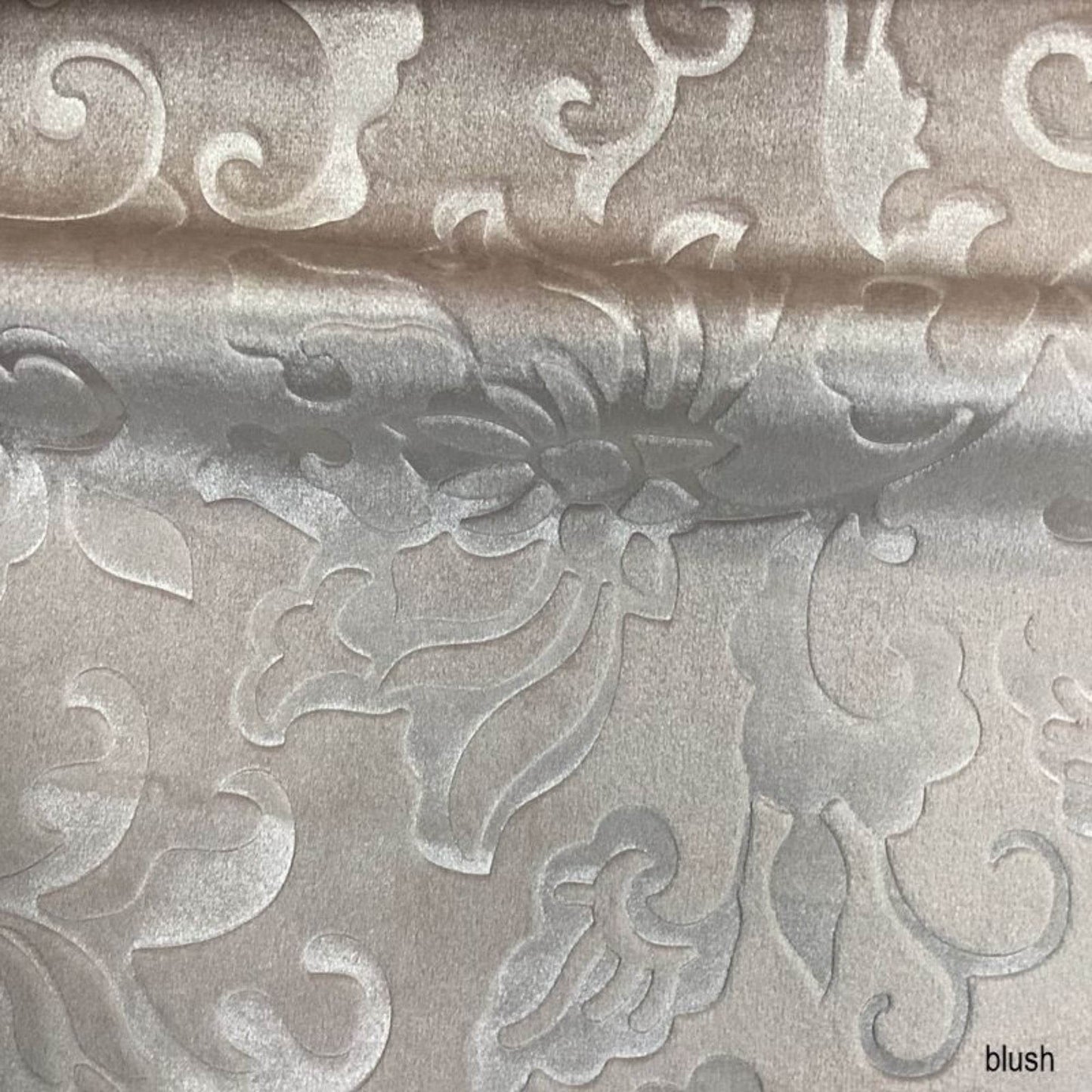 Vails Brocade Velvet Fabric, 72 Inch in Width Ideal Embossed Material for Home Decor - Fabrics Star
