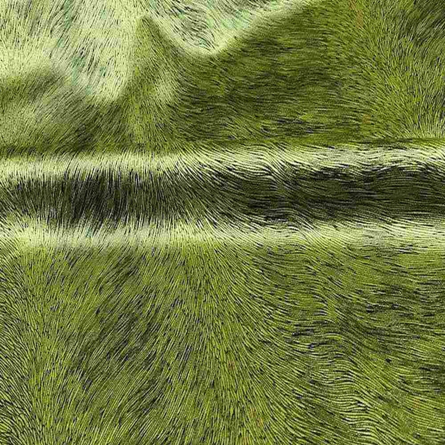 Green Brocade Hunter Velvet Fabric - Fabrics Star