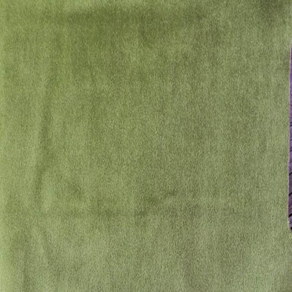 Olive Shiny Velvet Fabric - Fabrics Star
