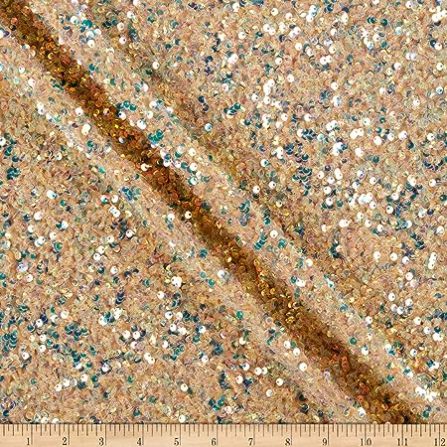 Stretch Velvet Sequin Fabric by The Yard, Glitter Spandex Material
