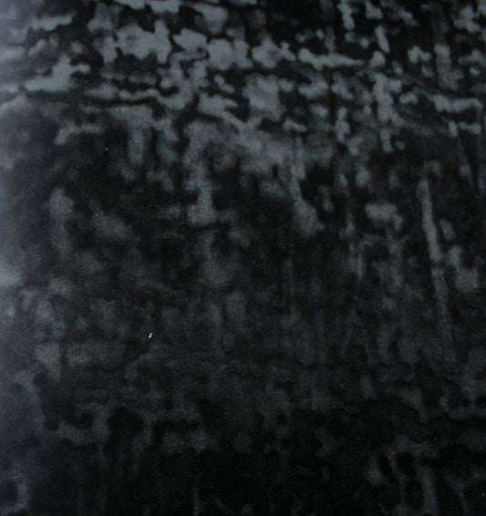 Black Abstract Crushed Velvet Fabric - Fabrics Star