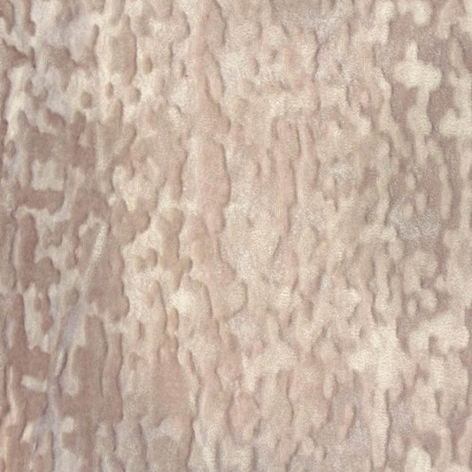 Blush Abstract Crushed Velvet Fabric - Fabrics Star