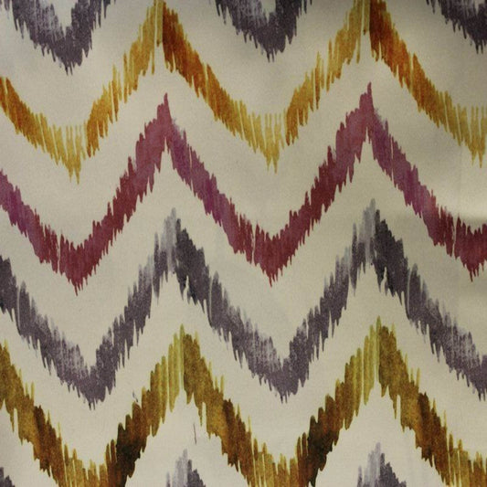 Sunflower ATRIUM - Zigzag Digital Print Satin Fabric - Cotton Hand - 58 Inch. in Width Fabric - Fabrics Star