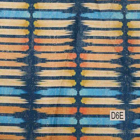 AURURA Rectangular Blocks Digital Print Metallic Fabric - Cotton Hand - 58 Inch. in Width, | Home Decor - Fabrics Star