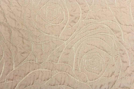 Blush BARNES Jacquard Quilted Look Fabric - Fabrics Star