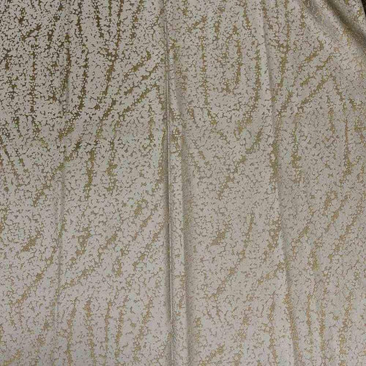 Ivory/Gold Beaconsfield Metallic Embroidery Jacquard Fabric - Fabrics Star