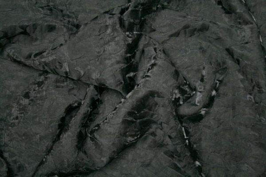 black BRILLIANT Crushed Fabric - Fabrics Star