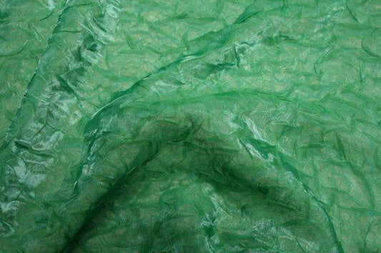 emerald BRILLIANT Crushed Fabric - Fabrics Star