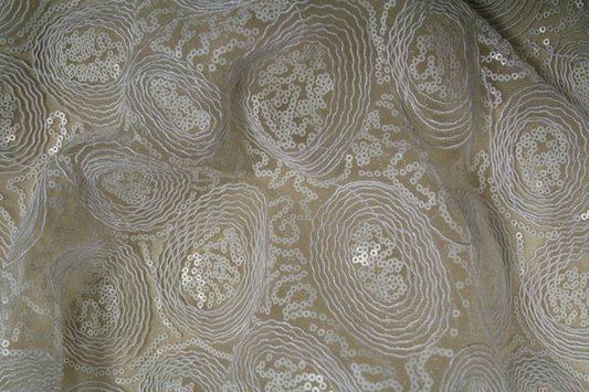 CHARMING Embroidered Sheer Fabric, 54 Inch in Width - Fabrics Star