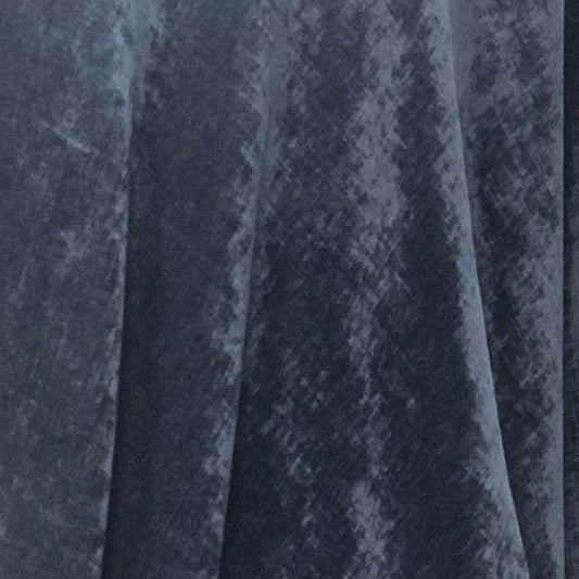 Navy Chenille Soft Velvet Fabric - Fabrics Star