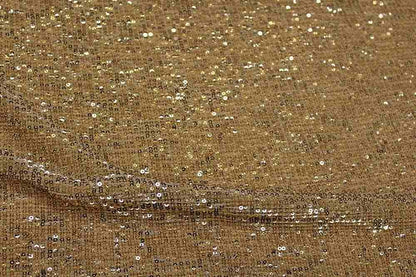 COCKTAIL Sequin Fabric on Mesh Material ,4 -Way Stretch, 52 Inch. In Width, | Home Decor