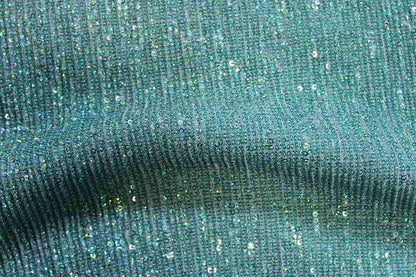 COCKTAIL Sequin Fabric on Mesh Material ,4 -Way Stretch, 52 Inch. In Width, | Home Decor