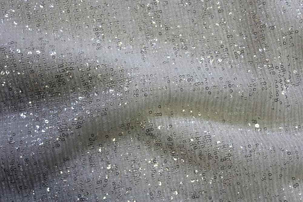 COCKTAIL Sequin Fabric on Mesh Material ,4 -Way Stretch, 52 Inch. In Width, | Home Decor