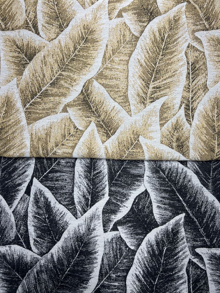 FOLIAGE Jacquard Leave Print Tapestry Fabric, 118 Inch in Width, | Home Decor