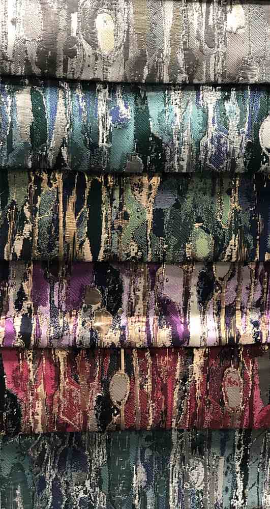 LYNN Jacquard Print Metallic Fabric, 118 Inch in Width, | Home Decor