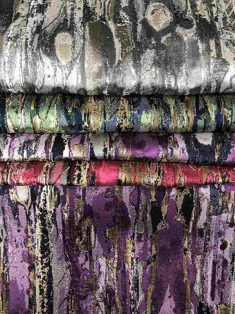 LYNN Jacquard Print Metallic Fabric, 118 Inch in Width, | Home Decor