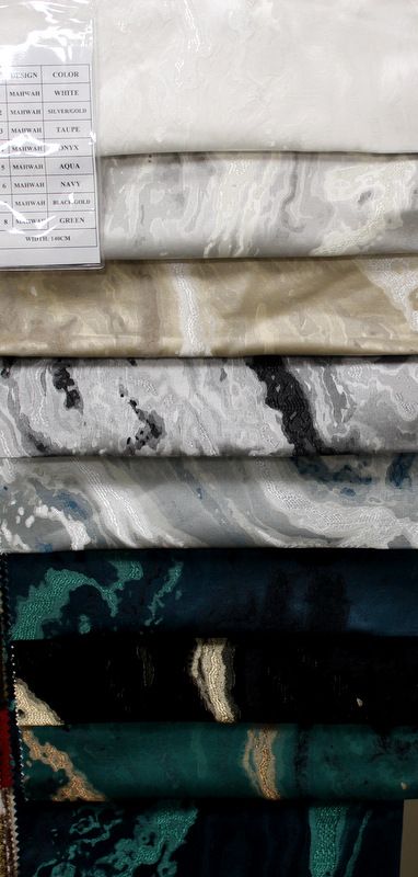 Mahwah Metallic Marbleized Fabric - 54” Inch. in Width, | Home Decor