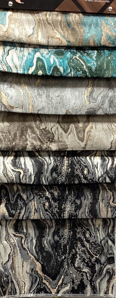 MILANO Jacquard Print Metallic Marbleized Fabric, 118 Inch in Width, | Home Decor