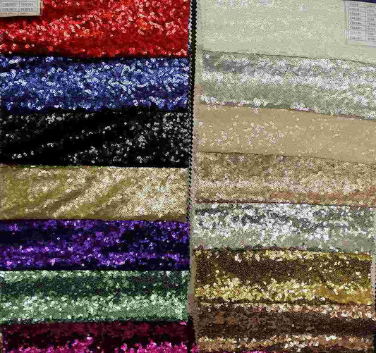 QUINCY Sequin Fabric on Mesh Material ,2-Way Stretch, 52 Inch. In Width, | Home Decor