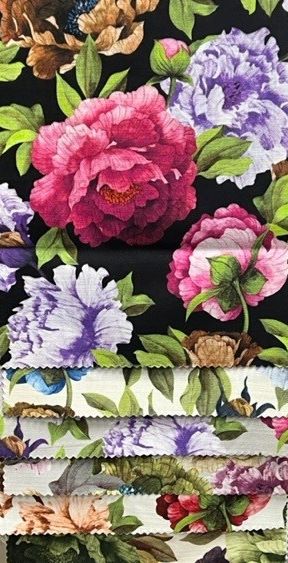 SPRING GARDEN Floral Digital Print Fabric - Cotton Hand - 58 Inch. in Width, | Home Decor