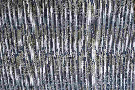 silver-navy COLORADO Jacquard Fabric - Fabrics Star