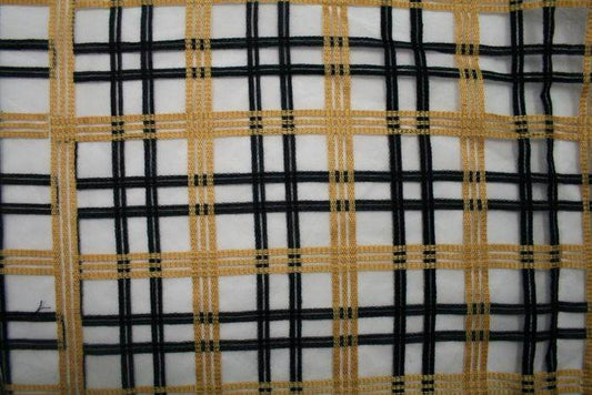 gold COUNTRY COTTAGE Embroidered Fabric - Fabrics Star