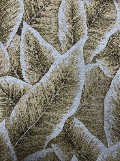 FOLIAGE Jacquard Leave Print Tapestry Fabric, 118 Inch in Width, | Home Decor