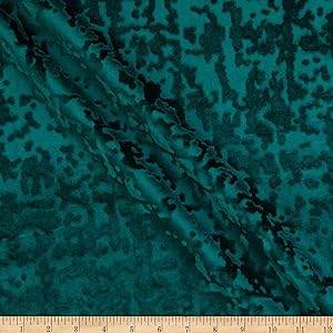 Forest Abstract Crushed Velvet Fabric - Fabrics Star