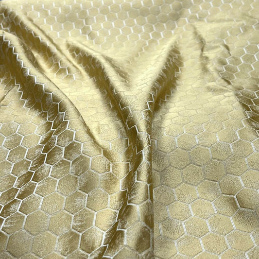 Gold Gastonia Jacquard Fabric - Fabrics Star