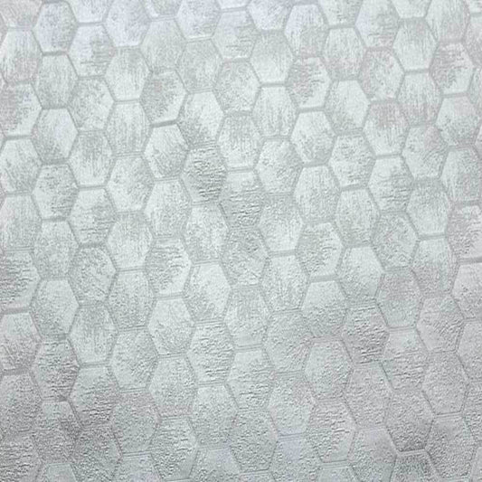 White Gastonia Jacquard Fabric - Fabrics Star