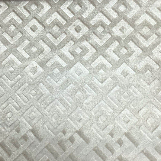 Ivory Gate Brocade Velvet Fabric - Fabrics Star